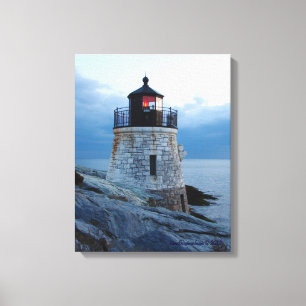 Farol Newport do monte do castelo, canvas de RI
