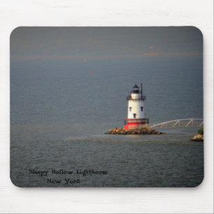 Farol oco sonolento NY - Mousepad
