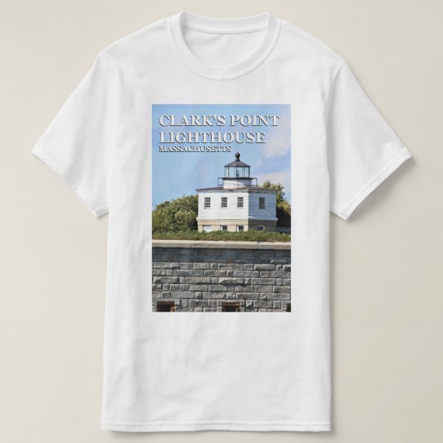 Farol Point de Clark, Massachusetts T-Shirt (Frente do Design)