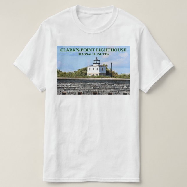 Farol Point de Clark, Massachusetts T-Shirt (Frente do Design)
