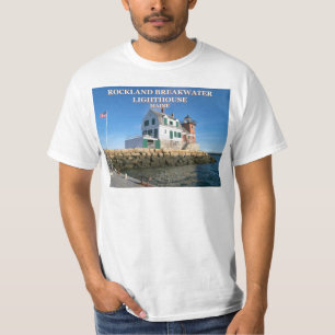 Farol Rockland Breakwater, Maine T-Shirt