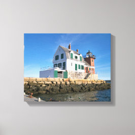 Farol Rockland, Maine Canvas Print