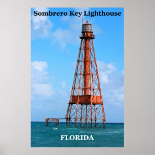 Farol Sombrero Key, Poster da Flórida
