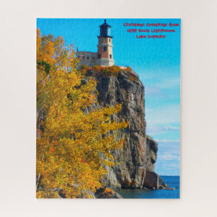 Farol Split Rock Lago Superior. Quebra-cabeça