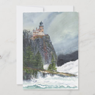 Farol Split Rock Minnesota Cartão de Agradecimento