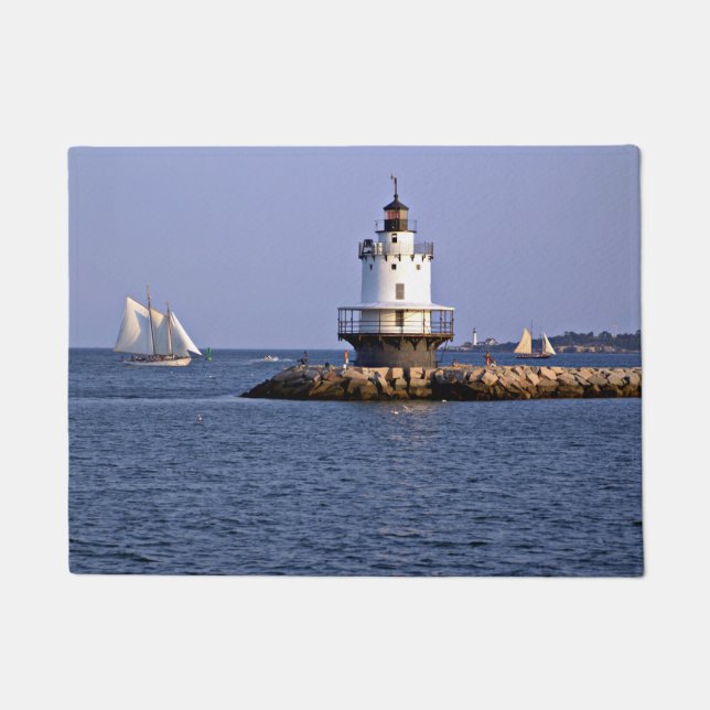 Farol Spring Point Ledge, Maine Tapete de Entrada (Frente)