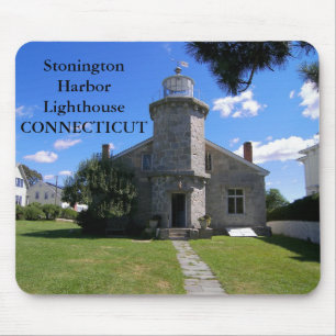 Farol Stonington Harbor, Mousepad de Connecticut