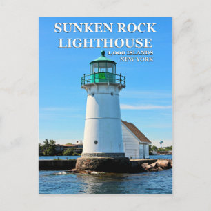 Farol Sunken Rock, cartão postal de Nova York