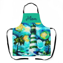 Farol tropical e Palmeiras personalizadas
