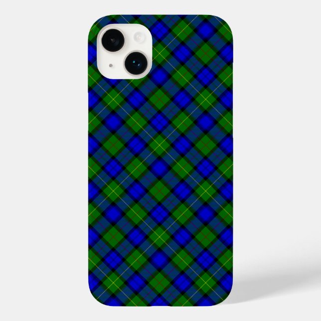 Farquharson tartan xadrez verde azul (Verso)