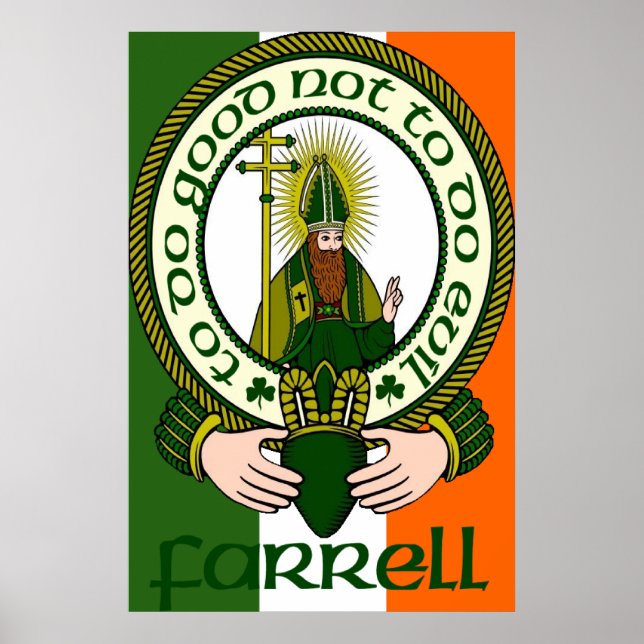 Farrell Clan Motto Poster Impressão (Frente)