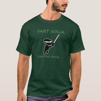 Fart a camiseta engraçada do ninja