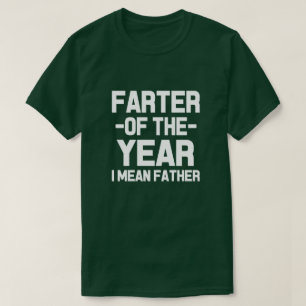 Farter do ano, eu significo a camisa engraçada do