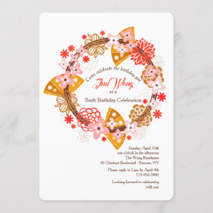 Fãs e convite das flores