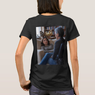 Fascinação Com Patos mulheres camiseta preta costa