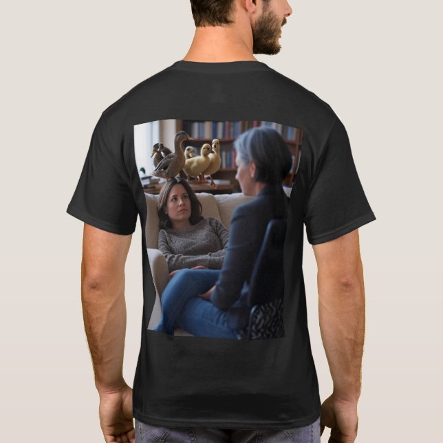 Fascination With Ducks men black T-shirt back (Verso)