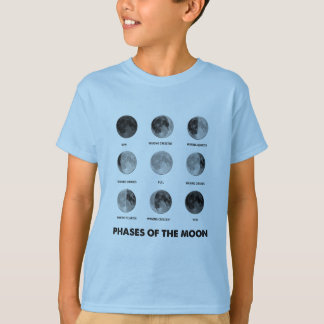 Fases da camiseta lua