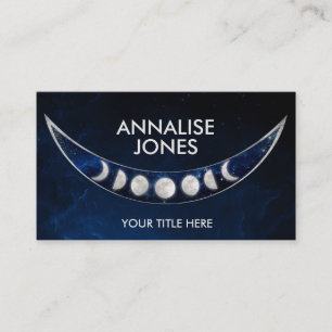 Fases da lua - nebulosa cartão de visita