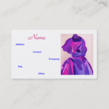 Fashion Designer I Cartão de visita