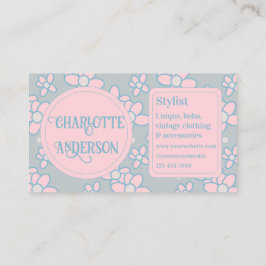 Fashion Stylist Boho Retro Cartão de visita