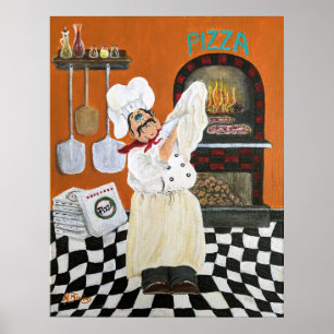 Fat Chef pizza parlor Poster
