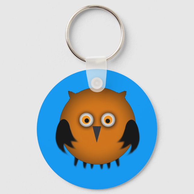 Fat Orange Owl Chaveiro (Frente)