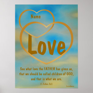 Father God's Love Poster -Customize