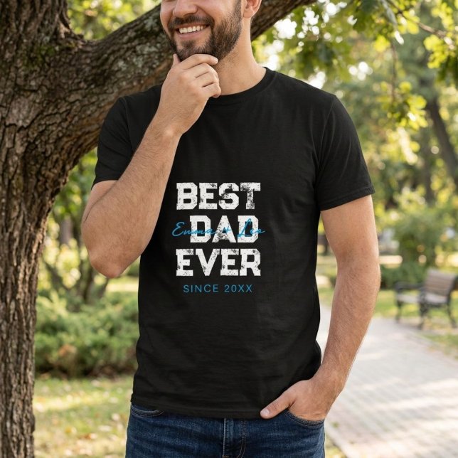 Father's Day Gift T-Shirt Best Dad Ever Gift  (Criador carregado)