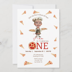 Fatia Do Convite Fotográfico De primeiro aniversar