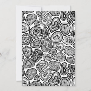 Fatias de agato em preto e branco