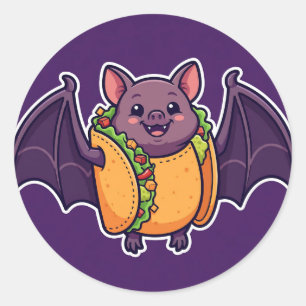 Fato de Taco de Morcego Adesivo Redondo Clássico d
