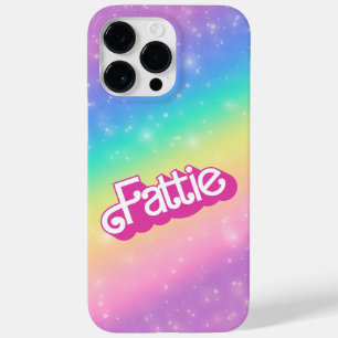 Fattie Plus Size Rainbow Retro 90's Nostalgia Pink
