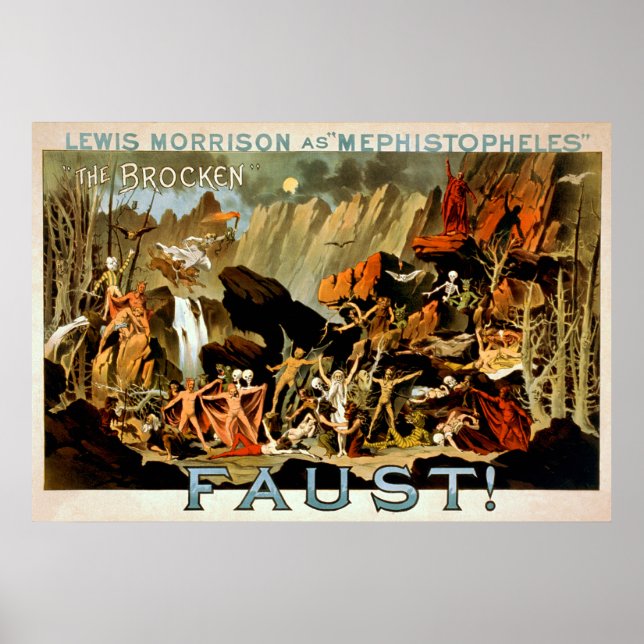 Fausto 1887 - Poster de teatro (Frente)