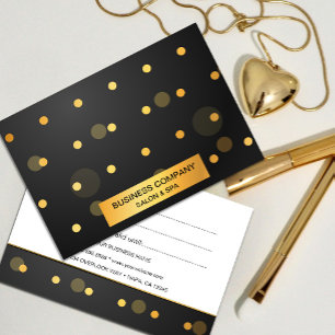 Faux Dourado Sparkles no certificado de presente p