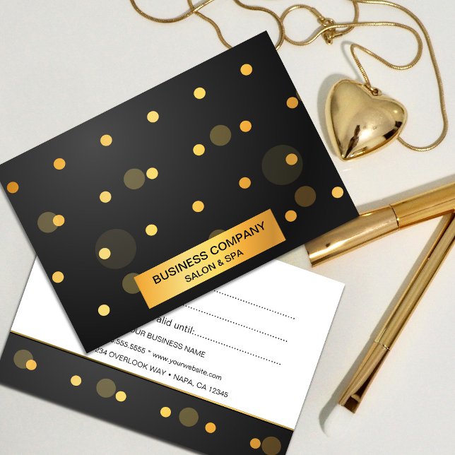 Faux Dourado Sparkles no certificado de presente p (Faux Gold Sparkles On Black gift certificate
Faux Gold Sparkles On Black gift certificate.#gold)