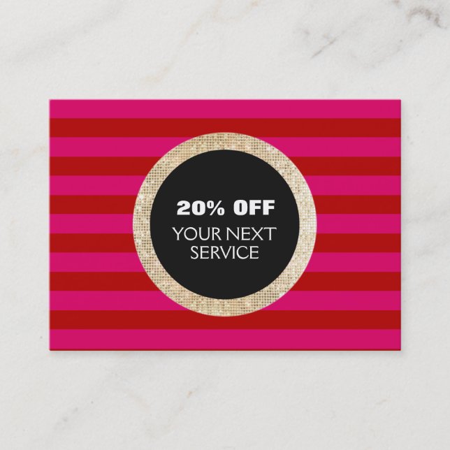 Faux Dourados Sequins Cabelo Desconto Salão Cupão  (Frente)