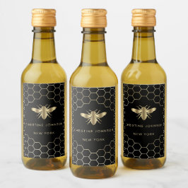Faux foil beil wine label