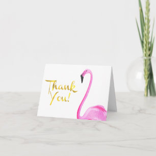 Faux Foil, Flamingo, Obrigado Cartões