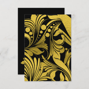 Faux Gold Foil Elegante Swashes