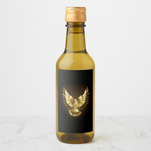 Faux Gold Foil Peace Dove em Preto