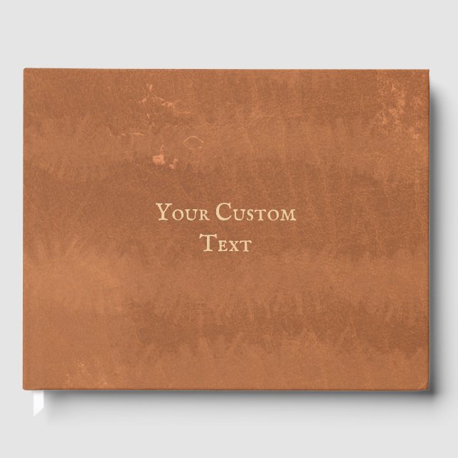 Faux Leather Vintage Antiguamente Livro de Convida (Frente)