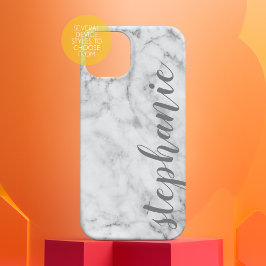 Faux Marble com Nome de Cinza Personalizada de Cal
