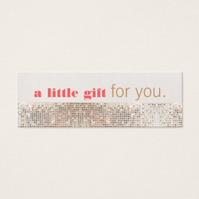 Faux Sequins Hair Salon e Spa Gift Certificate (Frente)