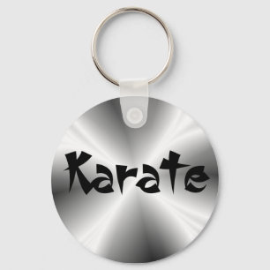 Faux Silver Karate Chaveiro