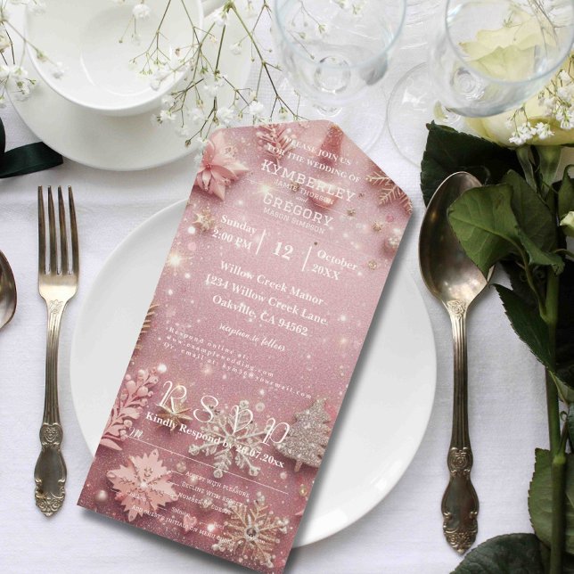 Faux Sparkle Shimmer Prata Rosa de inverno (Criador carregado)