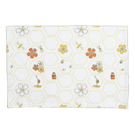 Favo de Mel Desenhado à Mão e Abelha 