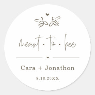 Favo de Mel Meant to Bee / Adesivo de Pacote de Se