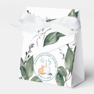 Favor Caixas Chá de fraldas Pumpkin Branco Raposa