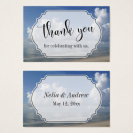 Favor de Casamento com Tema de Praia Agradecer