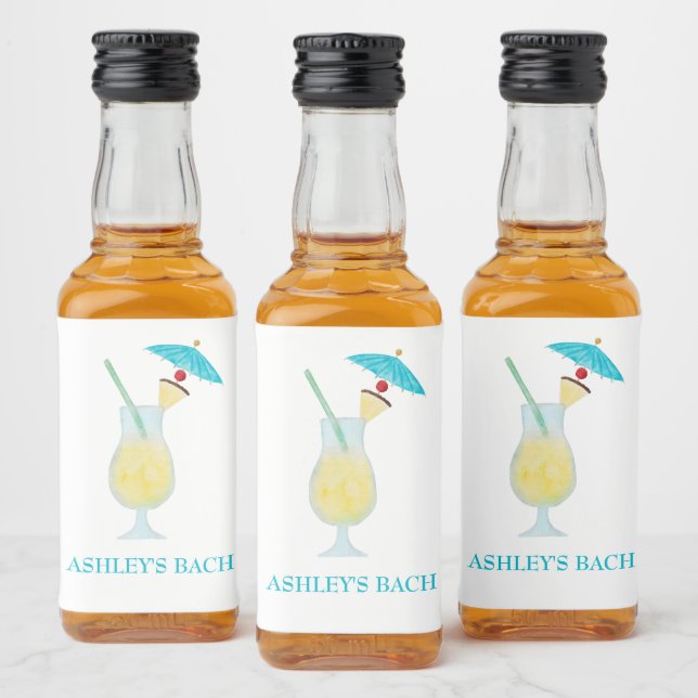 Favor de casamento coquetel Piña Colada despedida  (Garrafas)